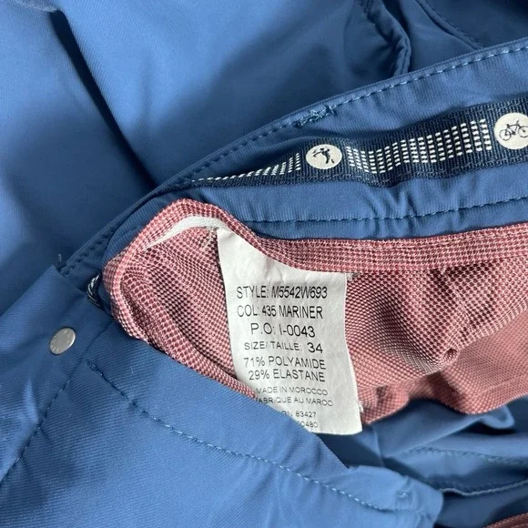 Ballin Atwater Modern Fit Blue Performance Golf Pants Men's Size 34 - Picture 4 of 7